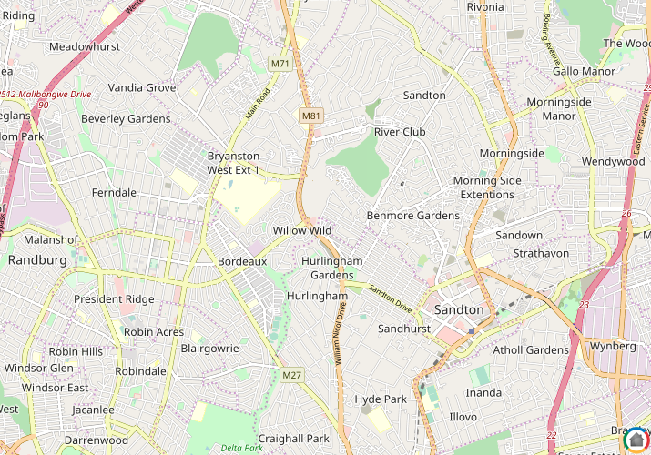 Map location of New Brighton